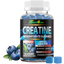 Creatine Monohydrate Gummies 5g (5000mg), Sugar-Free Creatine, Pre-Workout Energy & Muscle, Veg, Non-GMO, for Men & Women - 90 Count Blueberry Flavor